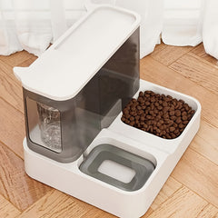 1pc Automatic Pet Feeder and Water Dispenser - Make it easy for your cats and dogs to eat and replenish water！