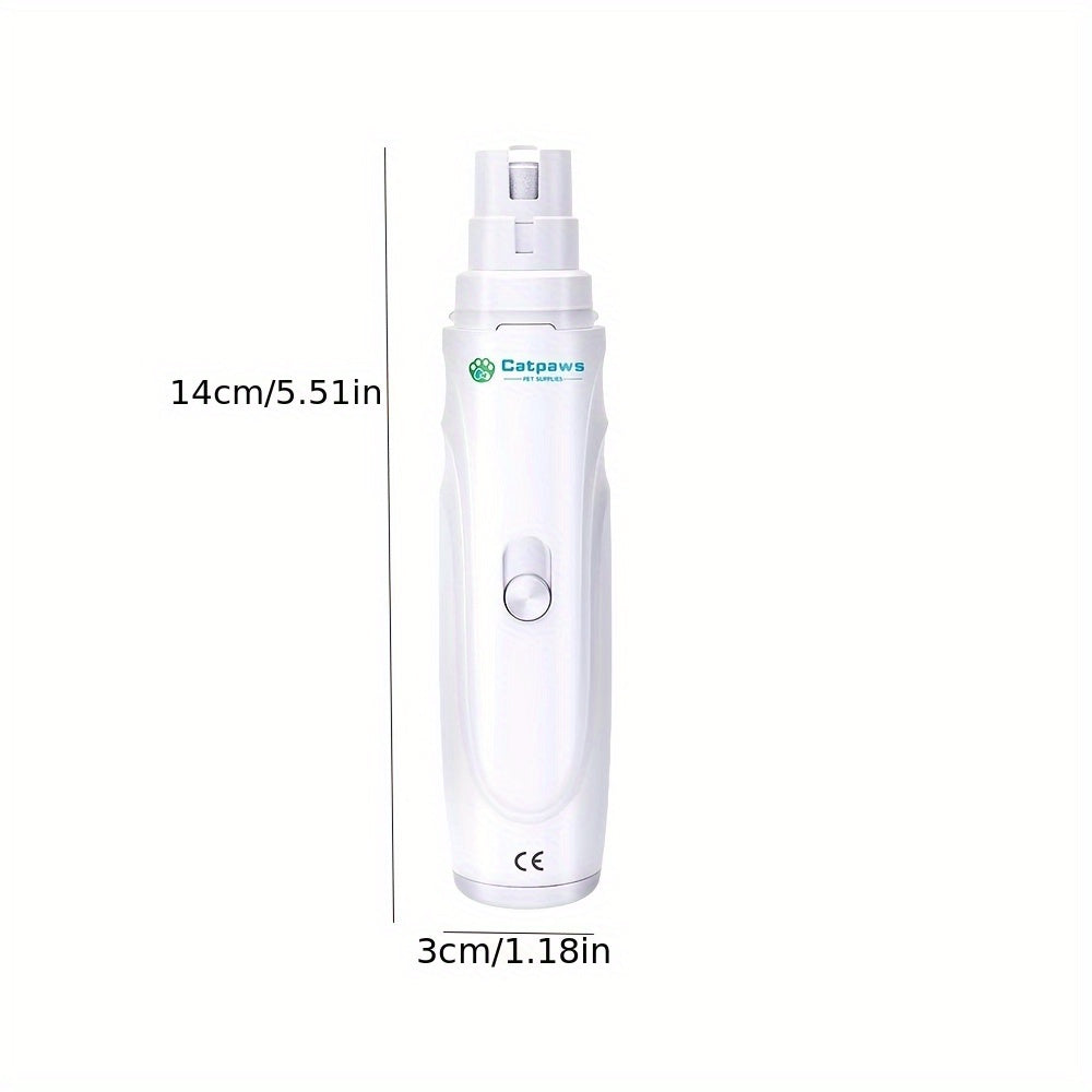 Electric Pet Nail Grinder USB Rechargeable Electric Dog Nail Clippers Quiet Electric Dog Cat Paw Nail Trimmer Tool