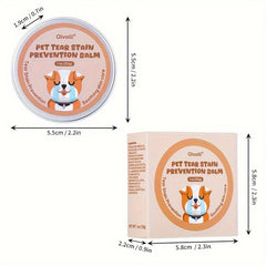 Pet Tear Stain Prevention Balm，Eye Care for Dogs and Cats，Natural Safe Tear Repellent，Gentle cleansing effective without irritation