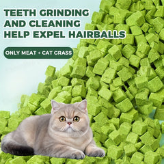 Cat Grass Freeze-Dried Cat Grass Granules Hairball Remedy Cat Snacks Mint Biscuits Cat Grass Tablets Teeth Grinding Cat Grass Sticks
