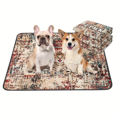 Qeils Washable Dog Pee Pads，Reusable Puppy Mat，Super Absorbent Leak Proof Dog Training Mat，Suitable for non-slip flooring，crate，Sofa，Puppy Mat，Pet Waste Mat Supplies