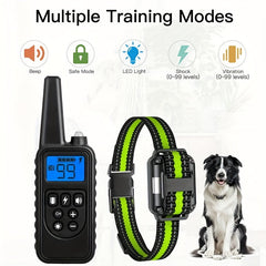 1/2pcs 3000Ft Dog Training Collar With Remote, Adjustable Nylon Strap, Dog Shock Collar With Beep, Vibration, Shock, Light, Electric Dog Collar Set For Small Medium Large Dogs (5-150lbs)
