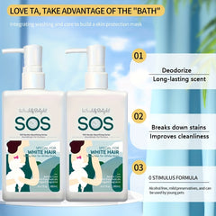 [Whitening Dog Shampoo] Whitening & UV Protection White Dog Shampoo | Brightening Formula with Coconut, Natural Freshness, Stain Removal & Antioxidant Care, Conditioner, Grooming Essentials, Easter Gifts