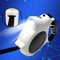 1 Strip 16 Feet LED Retractable Dog Leash，Built-in Lamp - Adjustable，Durable PVC Traction Line，Suitable for Small and Medium-Sized Dogs - Perfect for night walks and jogging，Retractable Dog Leash