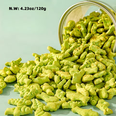 【Dried Fish Cat Grass】Herbal Pet Biscuits Cat Snacks - 120Gram Fish Jerky Cat Grass Granules Teething Stick，For cleaning teeth and nutrition，Vacuum Aluminum Can Packaging