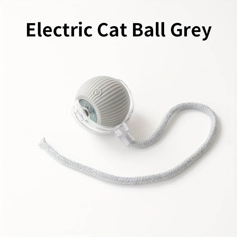 Interactive Cat Toy Ball，2024Yearly Upgraded Indoor Cat Toys，Smart Automatic Rolling Interactive Cat and Dog Toy Ball，Automatic Moving Vitality Pet Ball，for Boredom Indoor Adult Cats and Kittens Red Green Gray