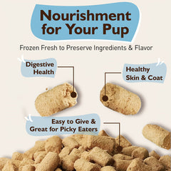1.7-15 Ounce，Freeze-dried Raw Chicken Dog and Cat Food Top，Protein-Rich Meal Blender for All Breeds，Light beige color and healthy fur、Digestive Support、Snacks and Training Rewards