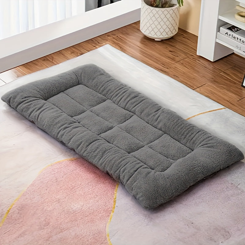 Extra Soft Pet Dog Bed，Large Size，Reversible，Four Seasons Comfortable，Polyester fiber filling，Suitable for extra small to large dogs，Weight exceeds88.18Pound，Rectangle