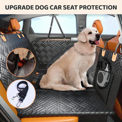 Dog Back Seat Car Seat Cover，Hard Base Rear Seat Extension Pad Support400Pound，Applicable SUV And the Truck's Pet Hammock