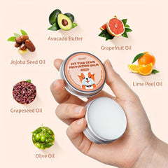 Pet Tear Stain Prevention Balm，Eye Care for Dogs and Cats，Natural Safe Tear Repellent，Gentle cleansing effective without irritation