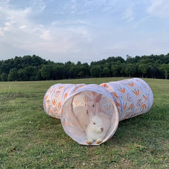 Three-way Rabbit Tunnel - Foldable Toy Pipe，A hiding spot suitable for small pets