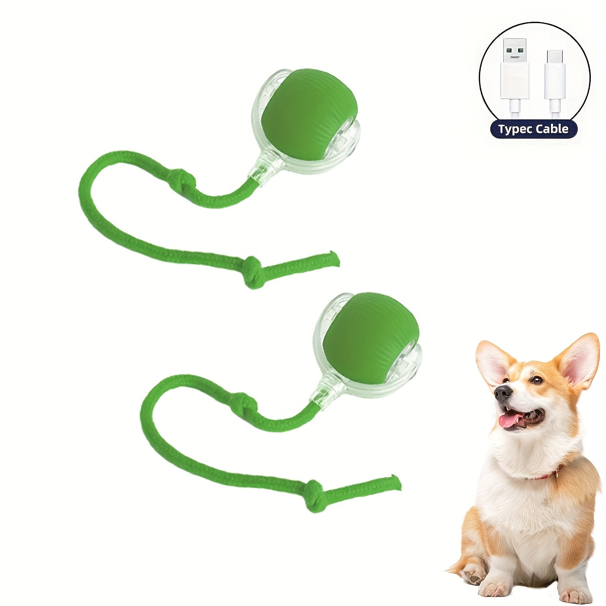 Cat Interactive Ball Toy，Automatic Rolling Ball with Tail，Rechargeable Smart Pet Interactive Toy，Smart Cat Ball