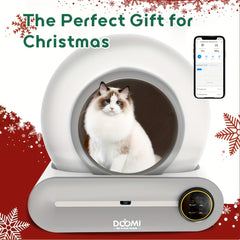 Large Capacity70Automatic Cleaning Cat Litter Box，Belt App Control function、Deodorization and Safety Protection，Suitable for various types of cats