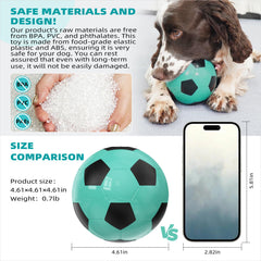 KADTC Pet dog toys Football shape, durable rubber material, squeaking, no batteries required, suitable for small, medium and large dogs. Interactive pet toys, pet companion toys. Dog food feeding toys, chew toys, teething footballs