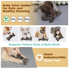 KADTCDog chew toy stick holder chew stick holder reward stick snack holder dog multifunctional enrichment toy suitable for dogs over 30 pounds