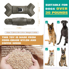 KADTCDog chew toy stick holder chew stick holder reward stick snack holder dog multifunctional enrichment toy suitable for dogs over 30 pounds